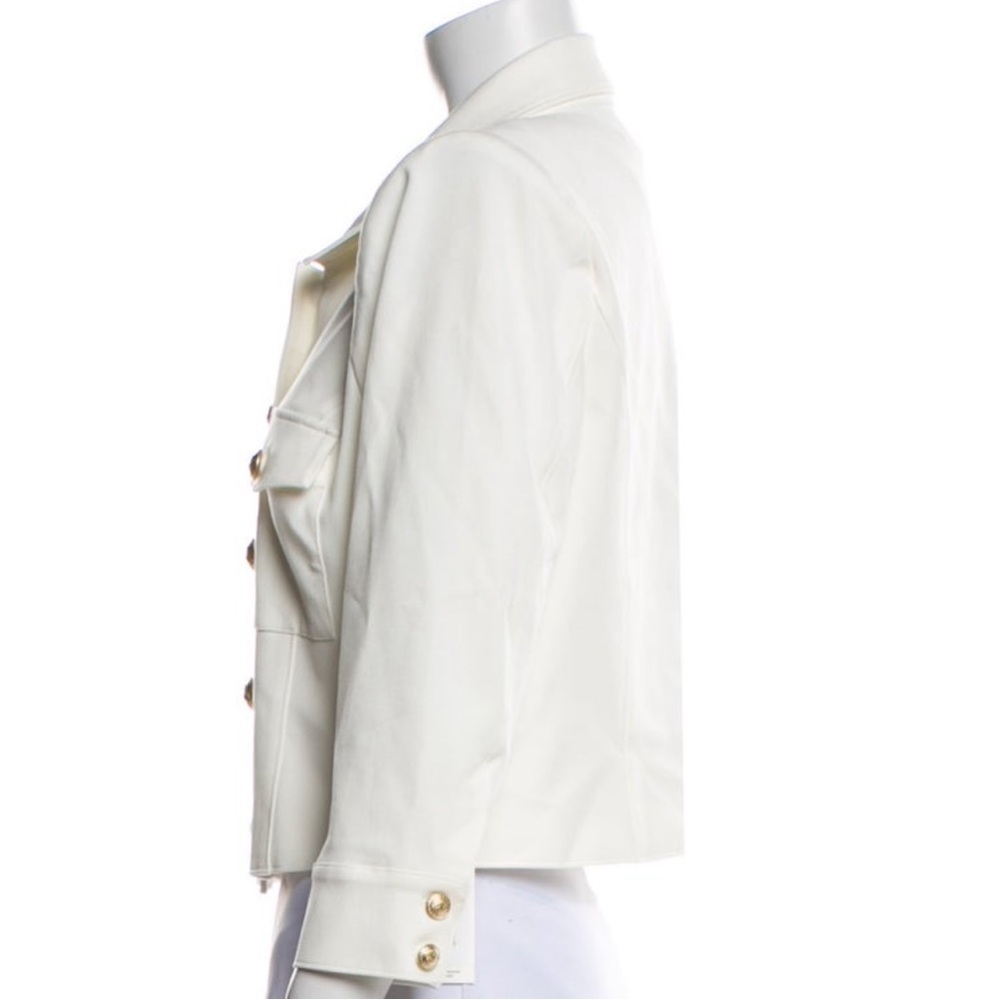 L'Agence Kumi White Twill Jacket NWT - Picture 8 of 10